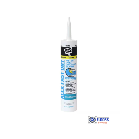 Alex Fast Dry 10.1 oz. White Acrylic Latex Plus Silicone Caulk