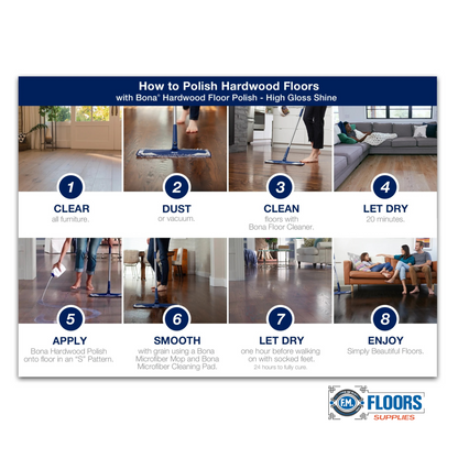 Bona High Gloss Floor Polish 32oz