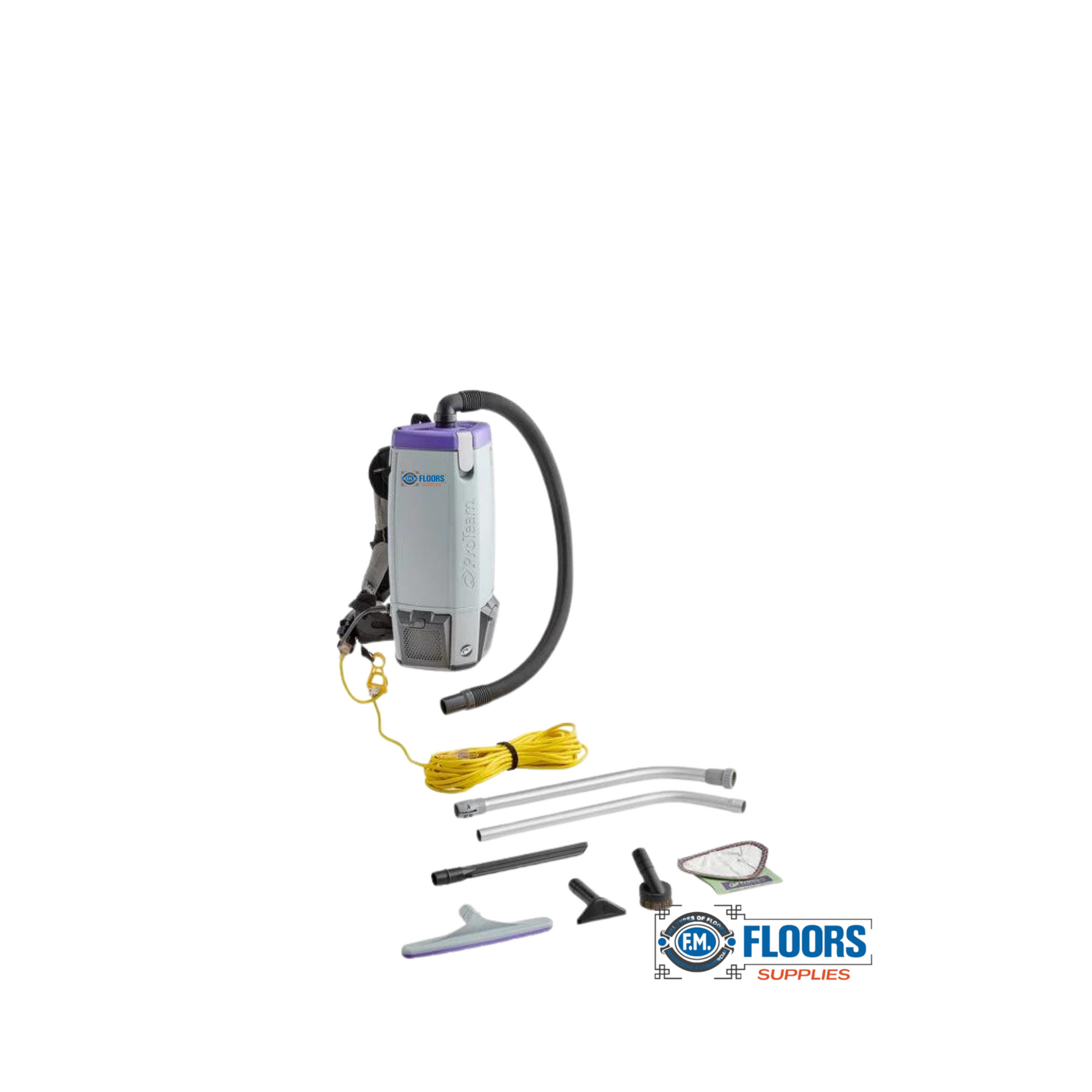 coach electronic backpack ProTeam 107303 Super Coach Pro 10 Qt. Backpack Vacuum with 107100 Xove – FM Floors Supplies