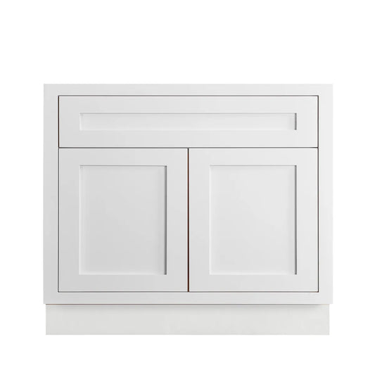 Maplevilles Cabinetry 36" Single Free Standing Vanity Cabinet Only - Less Vanity Top