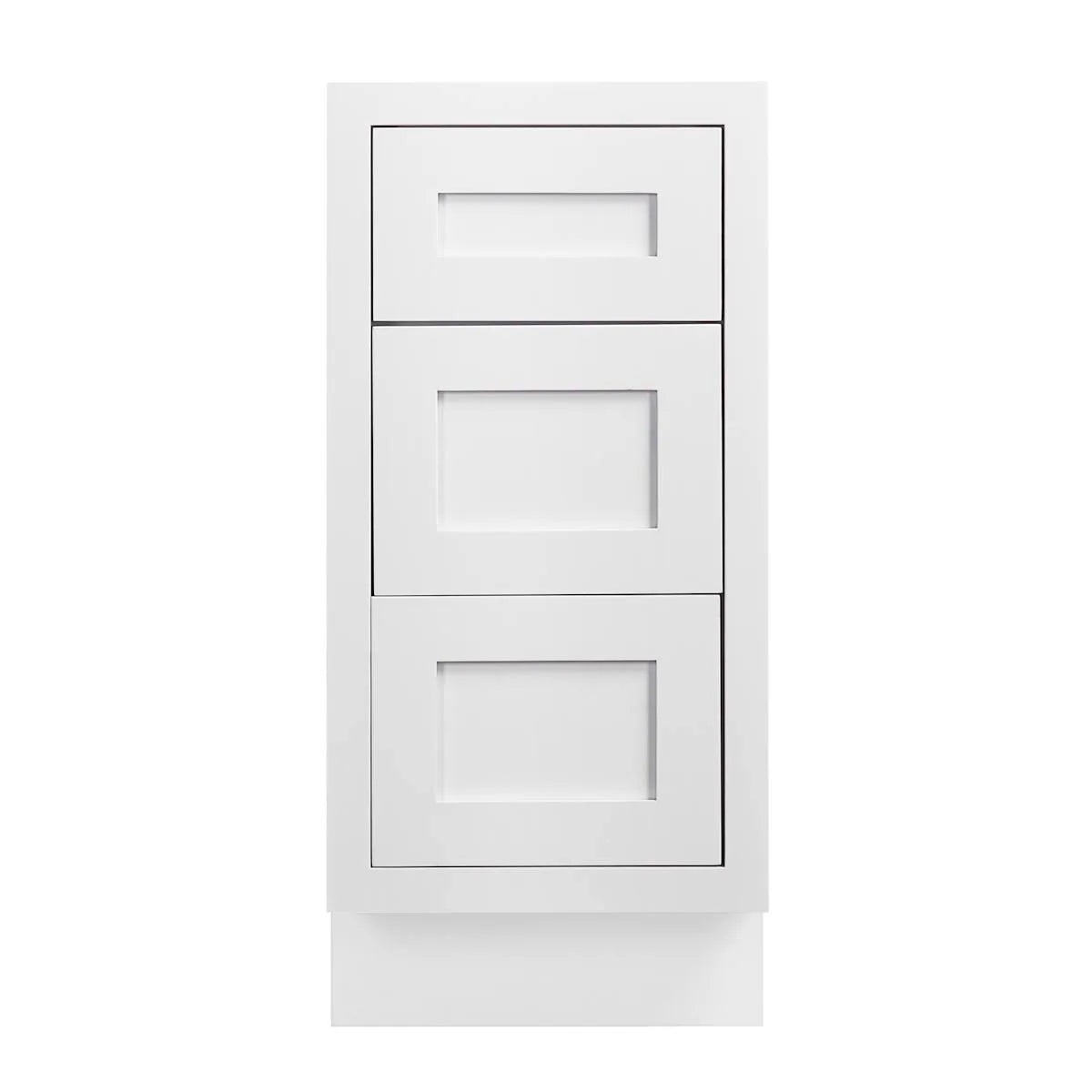 Maplevilles Cabinetry 15" Shaker Inset Drawer Base Vanity Cabinet