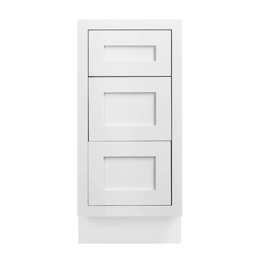 Maplevilles Cabinetry 15" Shaker Inset Drawer Base Vanity Cabinet