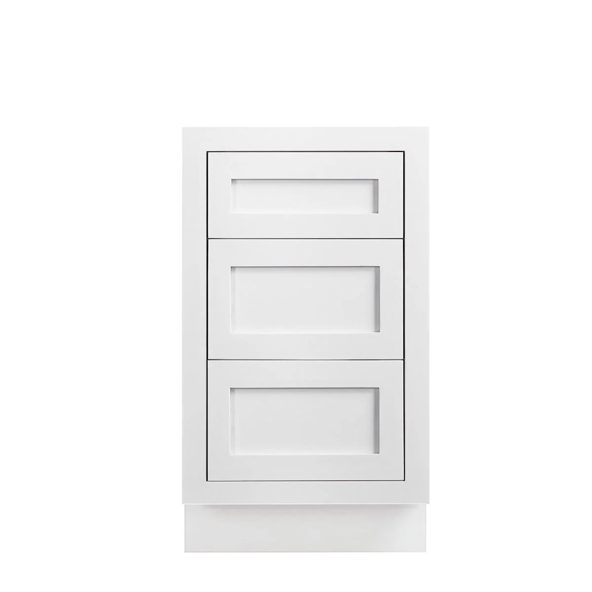 Maplevilles Cabinetry 18" Shaker Inset Drawer Base Vanity Cabinet