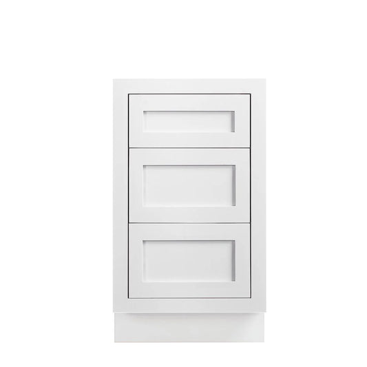 Maplevilles Cabinetry 18" Shaker Inset Drawer Base Vanity Cabinet