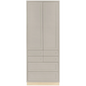 Maplevilles Cabinetry Inset 36" Wide x 93" Tall Double Door Tall or Pantry Cabinet with 6 Drawers