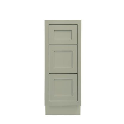 Maplevilles Cabinetry 12" Shaker Inset Drawer Base Vanity Cabinet
