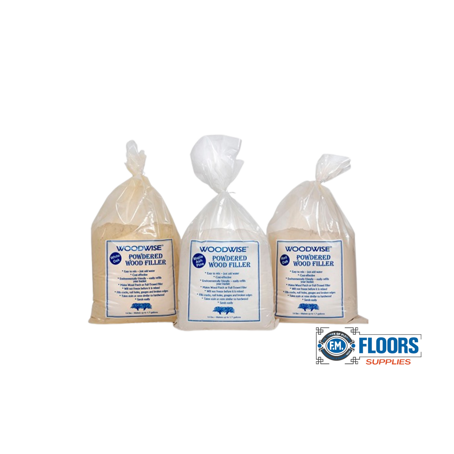 Woodwise Powdered Wood Filler Bag